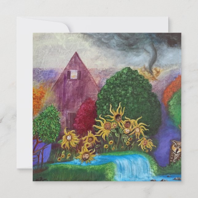 Buried Agony Original Art Feiertagskarte (Vorderseite)