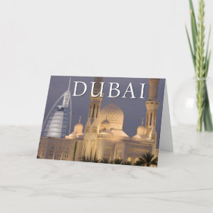 Burj al Arab   Moschee am Abend Dubai Danke