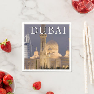 Burj al Arab Moschee am Abend Dubai Serviette