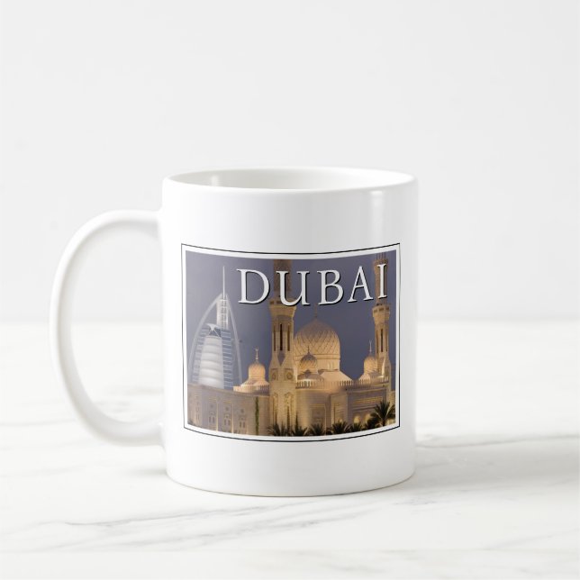 Burj al Arab | Moschee im Abend Dubai Kaffeetasse (Links)
