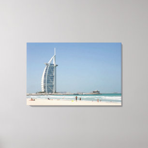Burj Al Arab von Sunset Beach, Dubai Leinwanddruck