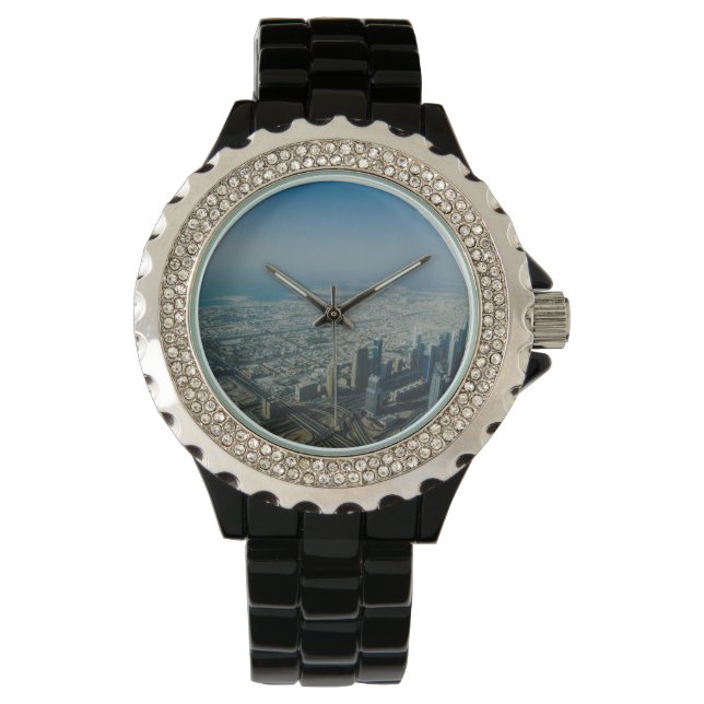 Burj Khalifa Ansicht, Dubai Armbanduhr (Vorderseite)