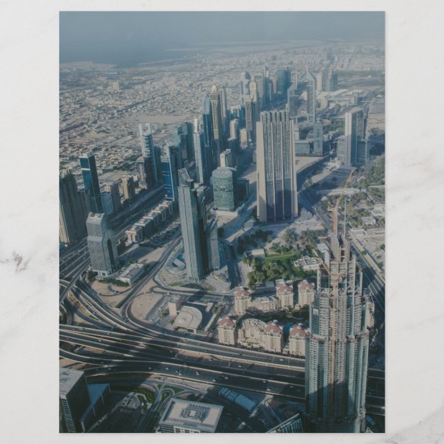 Burj Khalifa Ansicht, Dubai Flyer (Vorne)