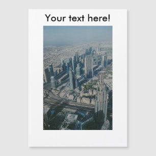 Burj Khalifa Ansicht, Dubai Magnetkarte