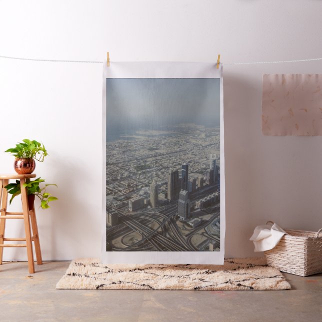 Burj Khalifa Ansicht, Dubai Stoff (Beispiel)