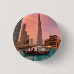 Burj Khalifa Boat See Stadtscape Button