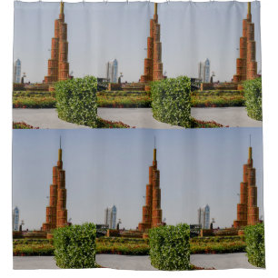 Burj Khalifa, Dubai Miracle Garden Duschvorhang