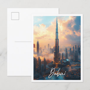 Burj Khalifa Dubai UAE Vereinigte Arabische Emirat Postkarte