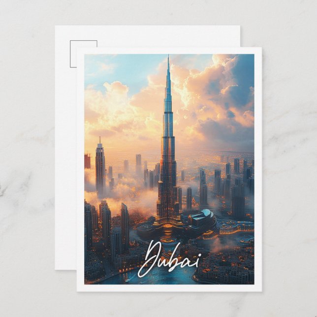 Burj Khalifa Dubai UAE Vereinigte Arabische Emirat Postkarte (Vorne/Hinten)