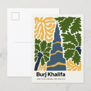 Burj Khalifa Dubai Vereinigte Arabische Emirate ab Postkarte