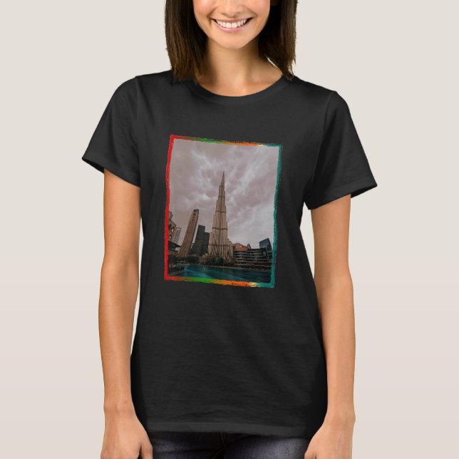 Burj Khalifa Dubai Vereinigte Arabische Emirate T-Shirt (Vorderseite)