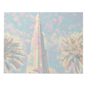 Burj Khalifa Gemälde Notizblock