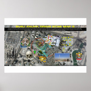 Burj Khalifa Pleiades Muster 5 Poster