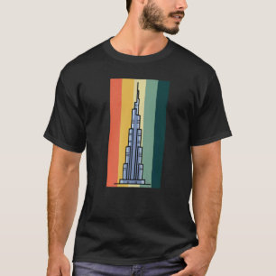 Burj Khalifa Skycraper Dubai Vereinigte Arabische  T-Shirt