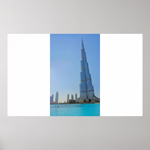 Burj Khalifa und Dubai Fountain - Foto Print Poster