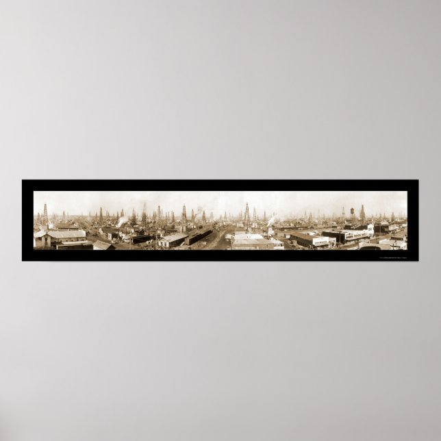 Burkburnett TX Oil Foto 1919 Poster (Vorne)