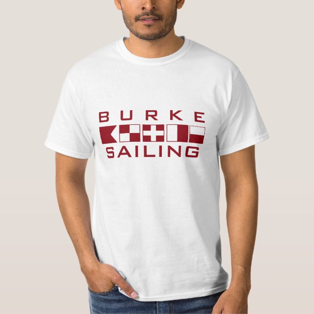 Burke, das Seeflaggen-Shirt segelt T-Shirt (Vorderseite)