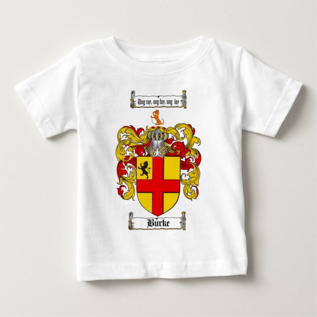 BURKE-FAMILIENWAPPEN - BURKE-WAPPEN BABY T-SHIRT (Vorderseite)