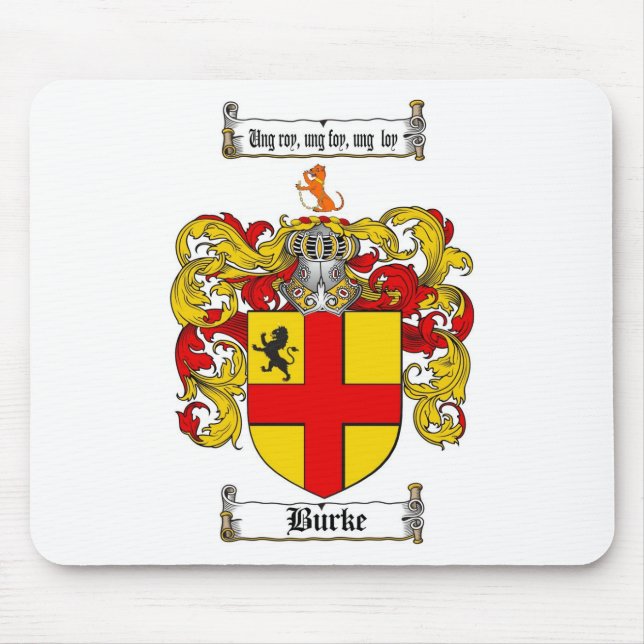 BURKE-FAMILIENWAPPEN - BURKE-WAPPEN MOUSEPAD (Vorne)
