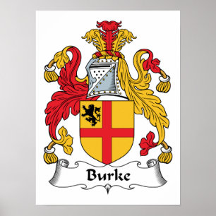 Burke Familienwappen Poster