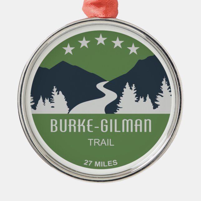 Burke-Gilman Trail Ornament Aus Metall (Vorne)