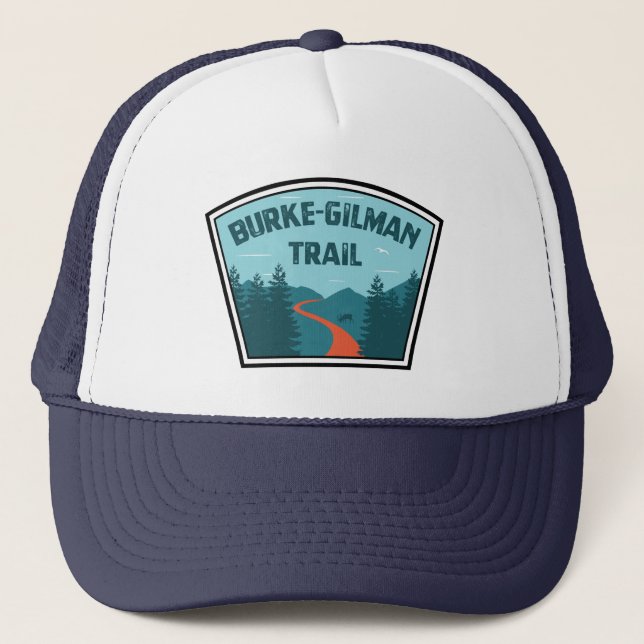 Burke-Gilman Trail Truckerkappe (Vorderseite)