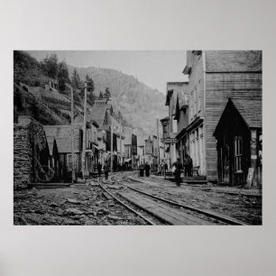BURKE IDAHO GHOST STADT POSTER