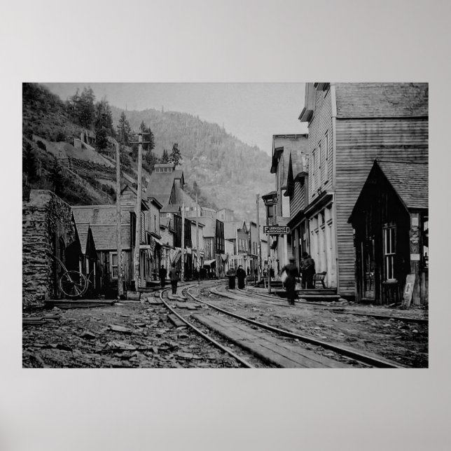 BURKE IDAHO GHOST STADT POSTER (Vorne)