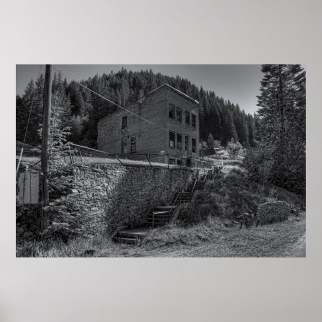 BURKE IDAHO - MINING GHOST STADT POSTER (Vorne)