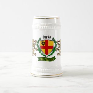 Burke Irish Shield Personalisiert Bierglas