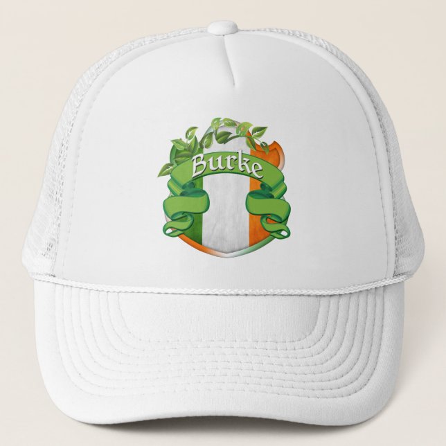 Burke Irish Shield Truckerkappe (Vorderseite)