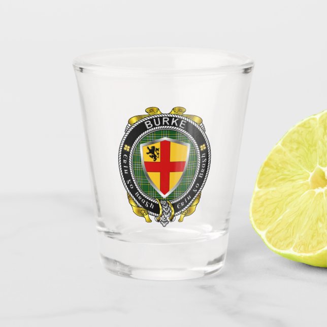 Burke Irish Shot Glass Schnapsglas (Vorderseite)