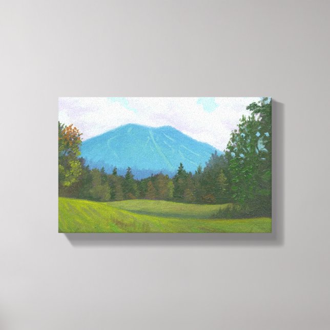 Burke Mountain Stretched Canvas Print Leinwanddruck (Vorderseite)
