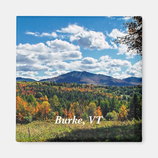 Burke, Vermont, schöner Herbst, Magnet (Vorne)