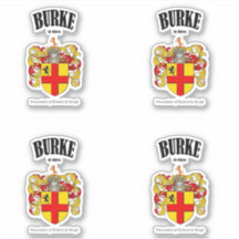 Burke Wappen Irish Translation & Meaning (x4)