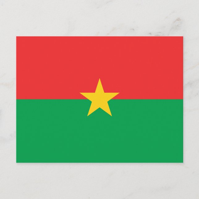 Burkina Faso Flag Postkarte (Vorderseite)