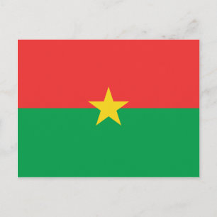 Burkina Faso Flag Postkarte