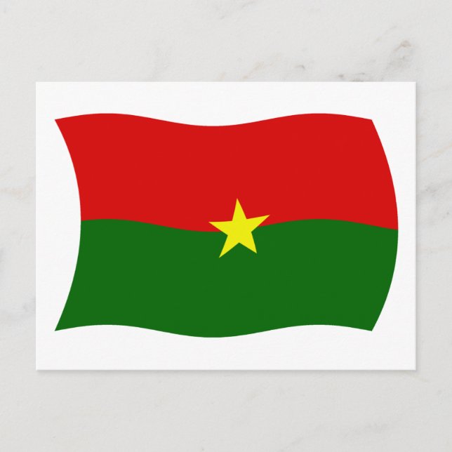 Burkina Faso Flag Postkarte (Vorderseite)