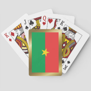 Burkina Faso Flag Spielkarten