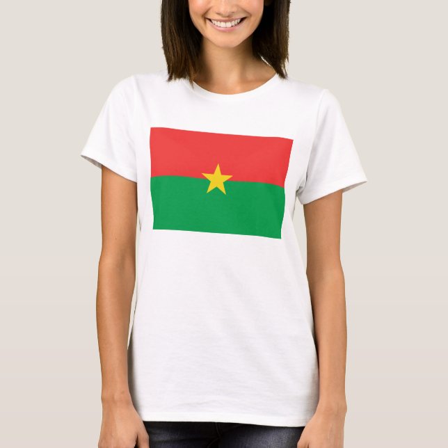 Burkina Faso Flag x Map T - Shirts (Vorderseite)