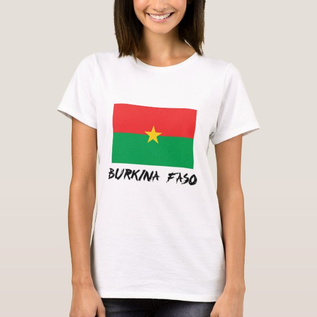 Burkina Faso Flagge T-Shirt (Vorderseite)