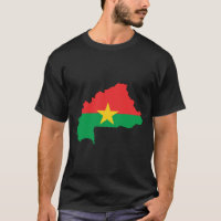 Burkina Faso Flaggen-Karte