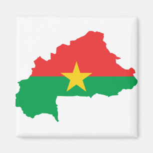 Burkina Faso Flaggenplan BF Magnet