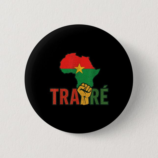 Burkina Faso-ibrahim Traoré _ Thomas Sankara Button (Vorderseite)