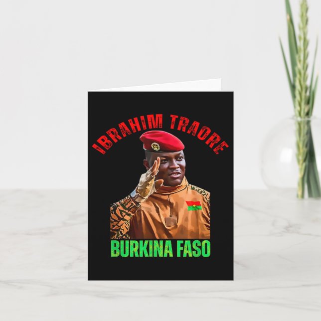 Burkina Faso - Ibrahim Traoré Thomas Sankara Karte (Vorderseite)