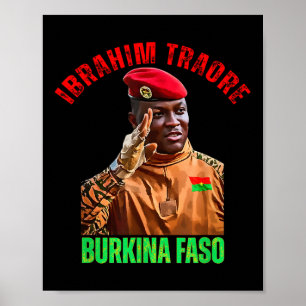 Burkina Faso - Ibrahim Traoré Thomas Sankara Poster