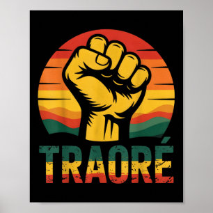 Burkina Faso-ibrahim Traoré _ Thomas Sankara T-shi Poster