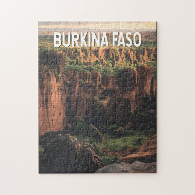 Burkina Faso Illustration Kunst, Dichtung und Musi Puzzle (Vertikal)