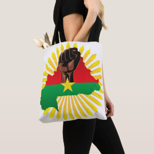 Burkina Faso Karte, Flagge und Revolution Fest