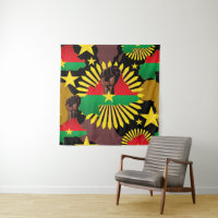 Burkina Faso Karte, Flagge und Revolution Fest